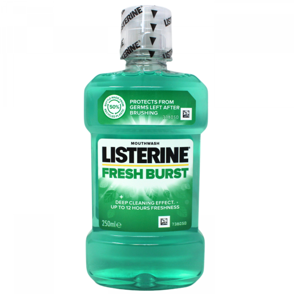 Listerine Mouth Wash Fresh Burst (250ml) - Quecan