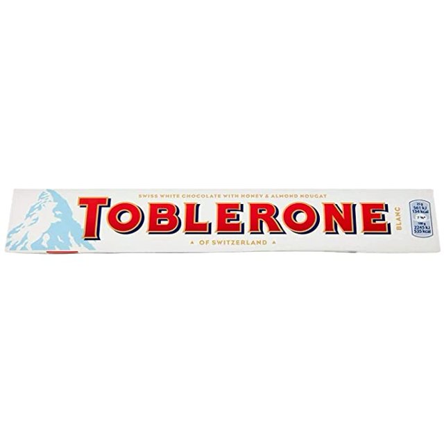 Toblerone Swiss White Chocolate Bar (20x100gm) - Quecan