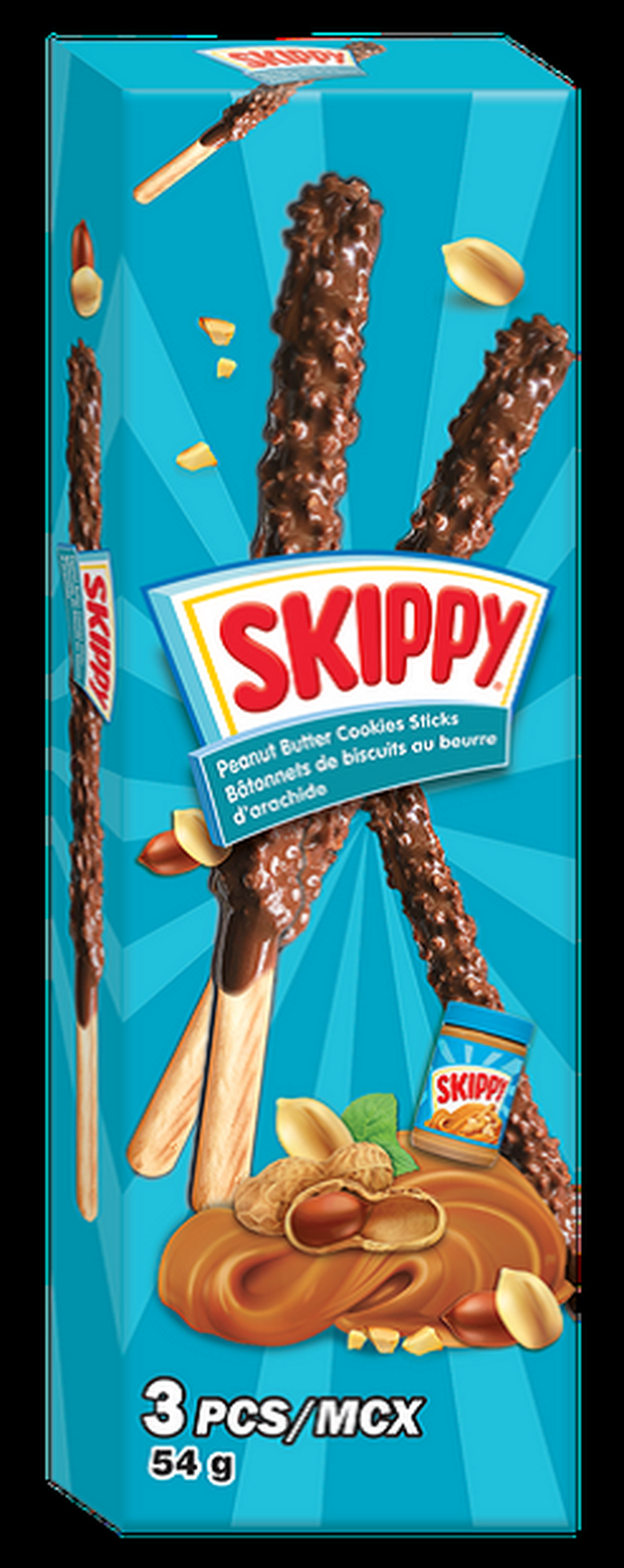 Skippy Peanut Butter Cookie Sticks (3 x 54g)