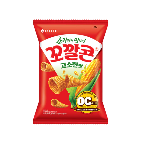 Lotte Kkokkalcorn Original Chips (67g)