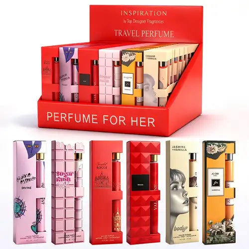 Assorted Women's Perfume Travel Size (Pack of 6)