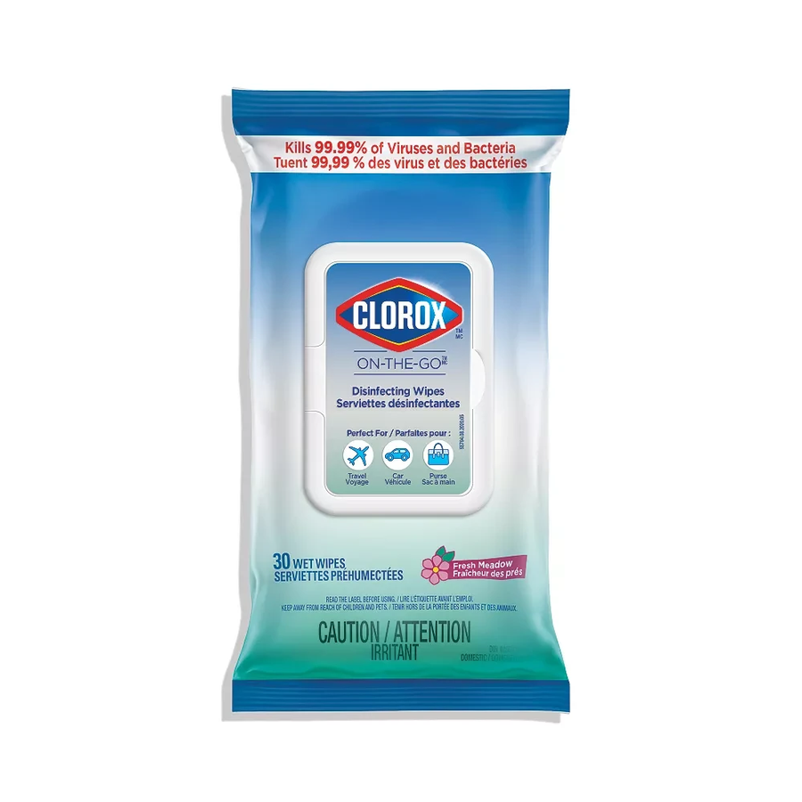 Clorox On-The-Go Disinfecting Wipes (Pack of 30) - Quecan