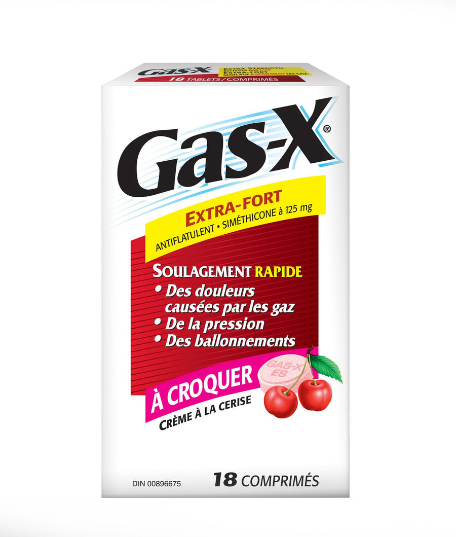Gas-X Chewable Tablets - Cherry Creme 18 Tablets - Quecan