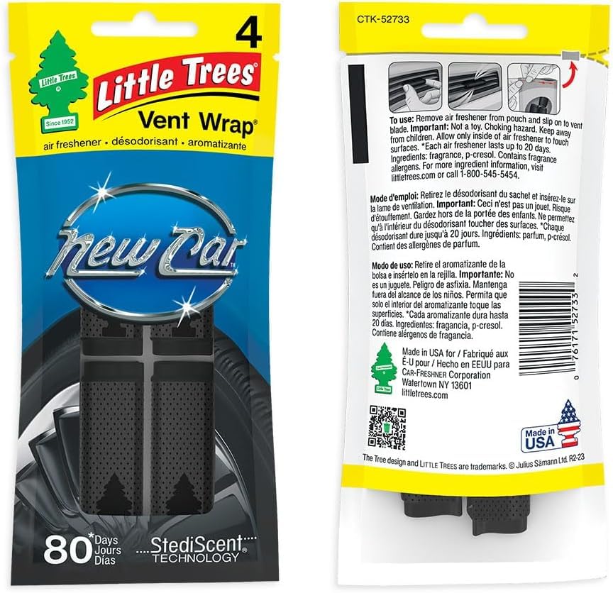 Little Tree Vent Wrap Air Freshener (4ct.) - Quecan