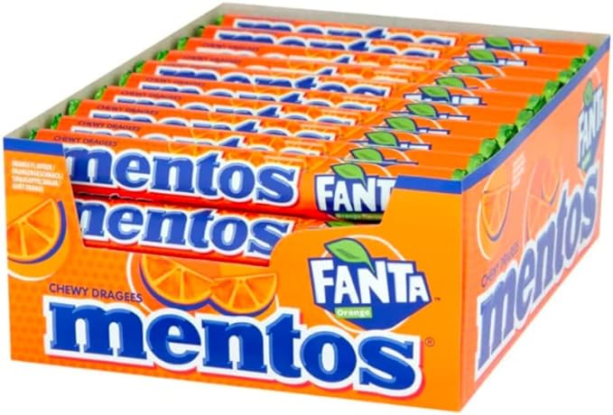 Mentos 40 Rolls - Fanta Orange Flavour - Quecan
