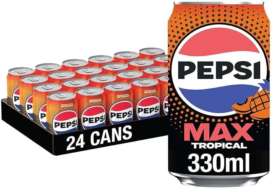 Pepsi Max Tropical (24 x 330mL) (Can Dep)