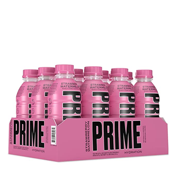 Prime Hydration Drink (12x500ML) - Strawberry Watermelon - Quecan