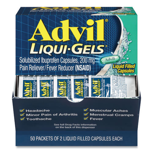 Pochette de gel liquide Advil (boîte de 50) 