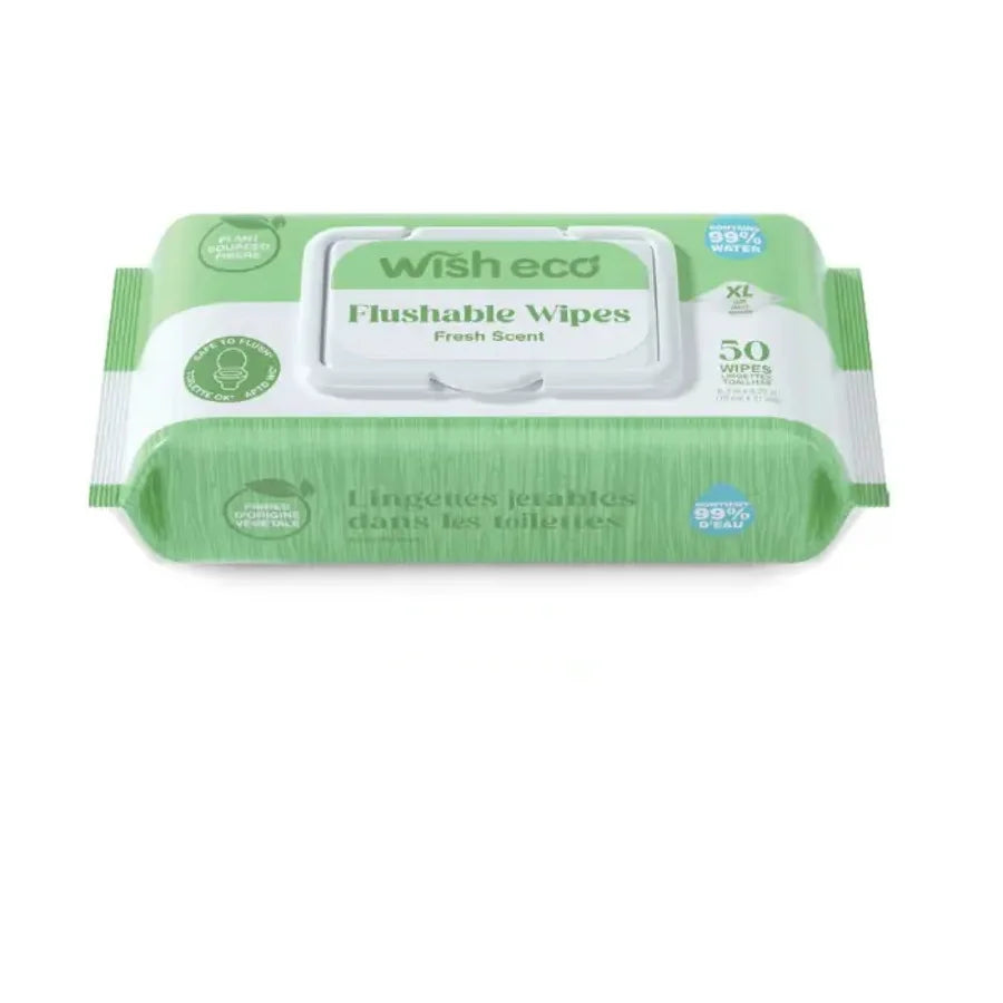 Wish Eco Flushable Wipes Fresh Scent ( 50 ct )