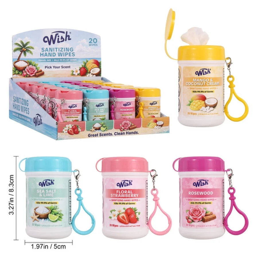 Wish Sanitizing Hand Wipes (20 X 24Pc. )