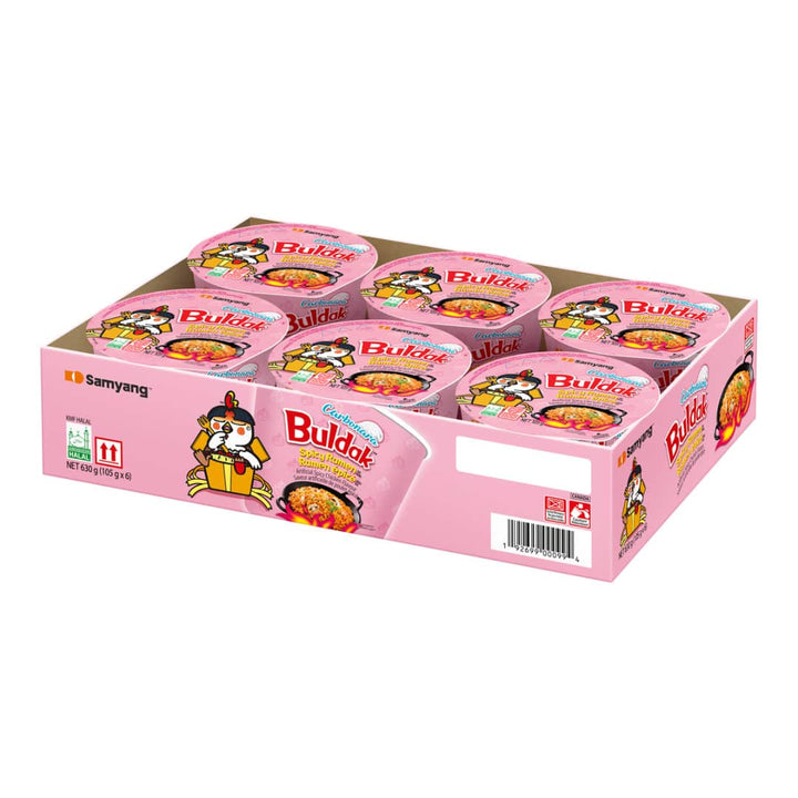 Samyang Buldak Carbonara Spicy Ramen Noodle Soup (6x105g) - Quecan