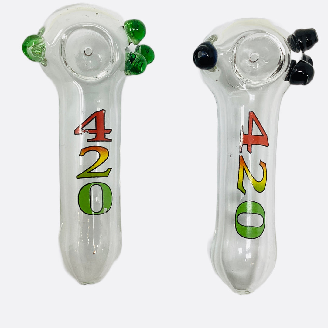 Glass Hand Pipe 420 5” - Quecan