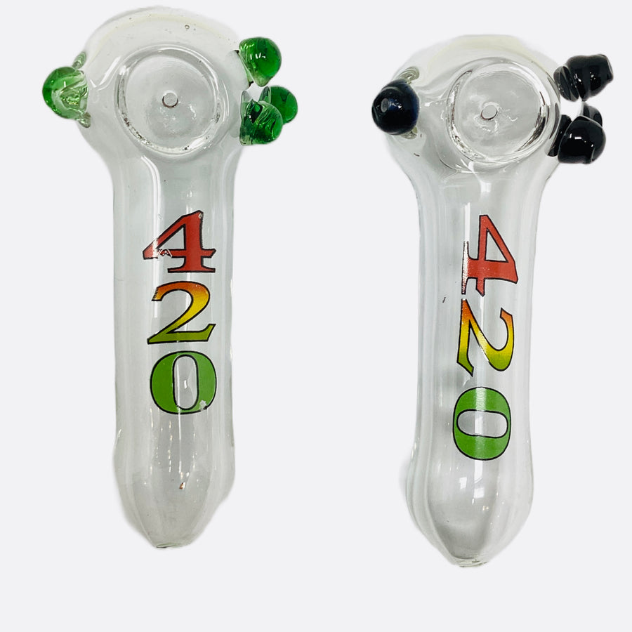 Glass Hand Pipe 420 5” - Quecan