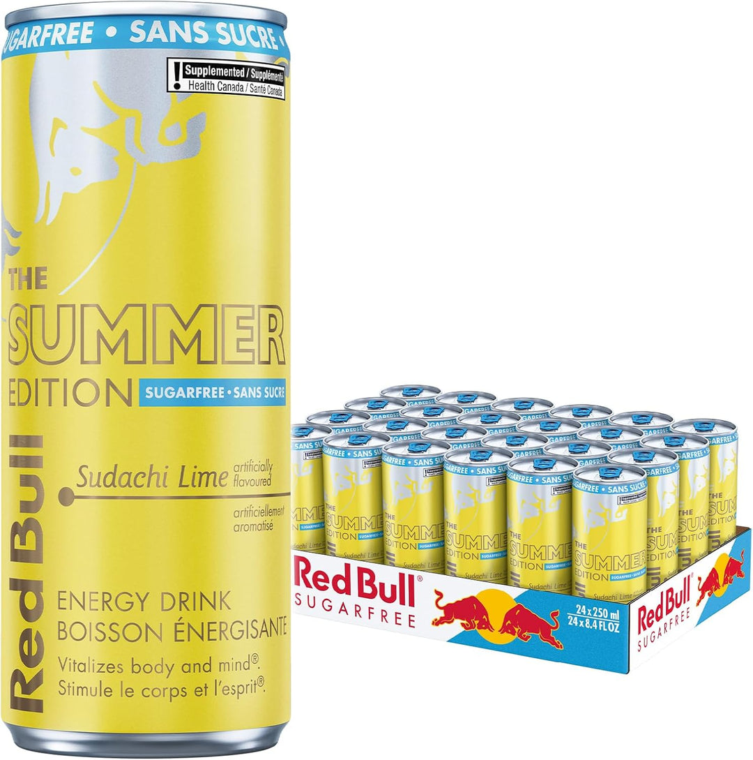 Red Bull - The Summer Edition - Sugar Free Energy Drink (24 x 250ml) (Can Dep)