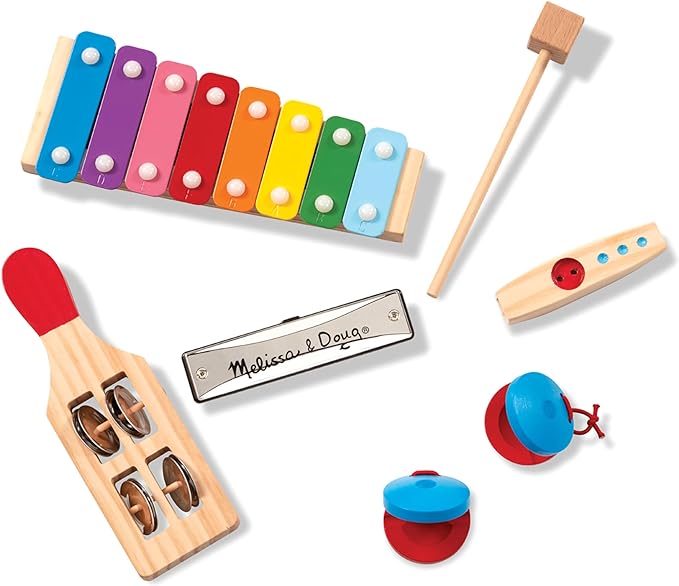 Melissa & Doug Beginner Band Set (7 Piece Set) - Quecan