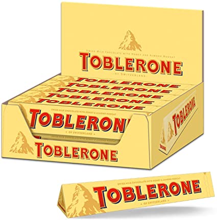 Toblerone Swiss Milk Chocolate Bar (20x100gm) - Quecan