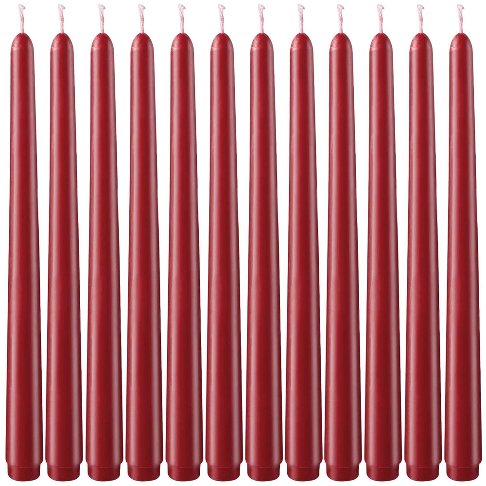 Taper Candles 10" (Pack of 24) - Unscented - Quecan