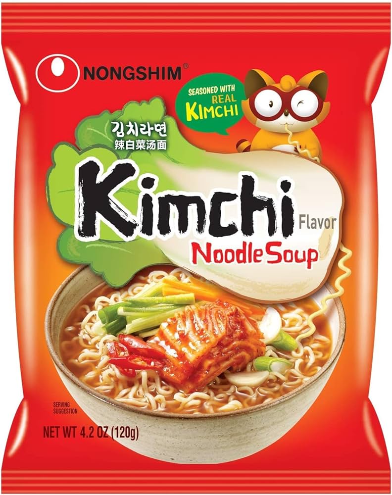 Nongshim Kimchi Noodle Soup (4 x120g) - Quecan