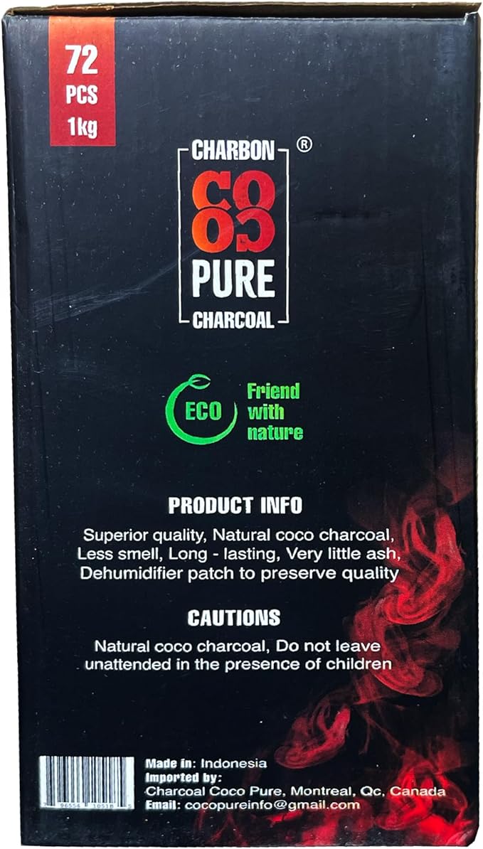 Coco Pure Charcoal (Box of 72)