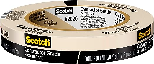 Scotch Contractor Grade Masking Tape 18mm x 55mm - Quecan