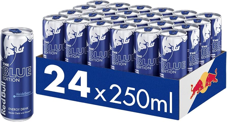 Red Bull The Blue Edition Heidelbeere (24 x 250mL) (Can Dep)