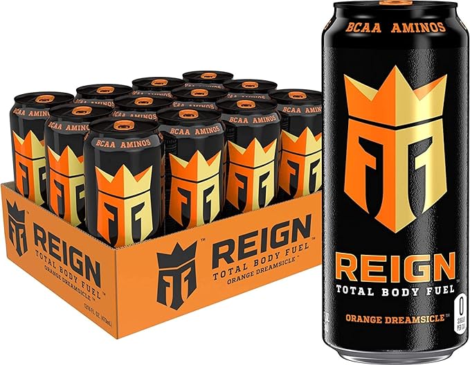 Reign - Energy Drink (Can Dep) Orange Dreamsicle (12 x 473 ml) - Quecan
