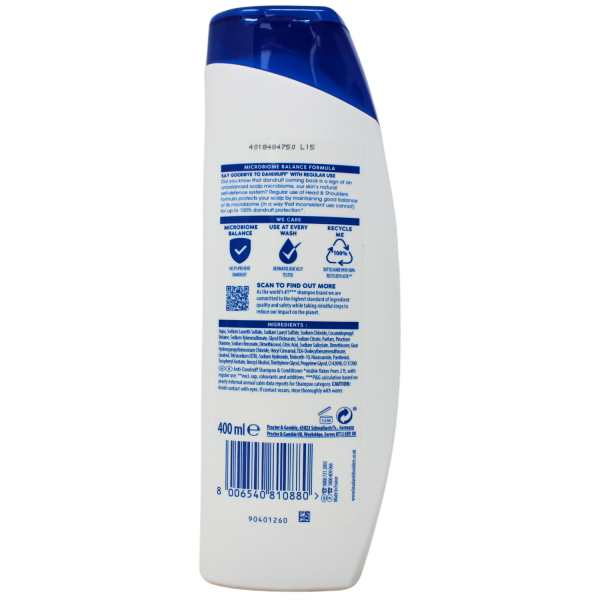 Head &amp; Shoulders Shampoing 400 ml Classic Clean