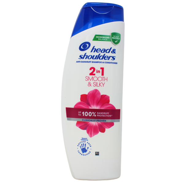 Head & Shoulders Shampoo 2in1 Smooth & Silky(400ml) - Quecan