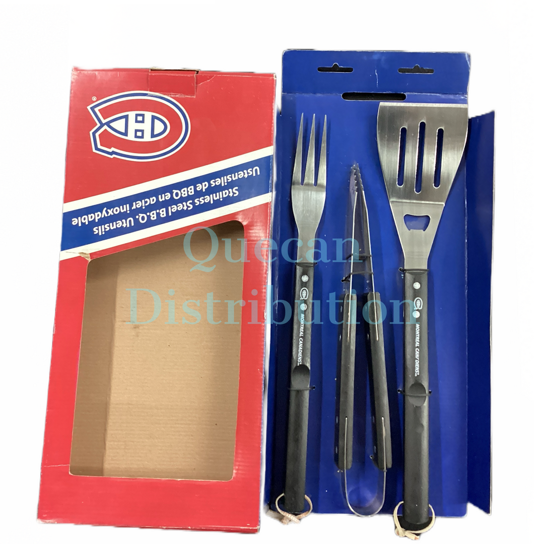 Montreal Canadiens BBQ Utensils Kit (3 Pieces) - Quecan