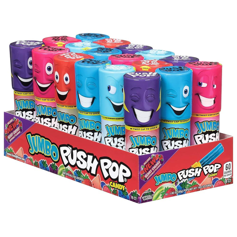 Jumbo Push Pop Candy (18 x 30g) - Quecan