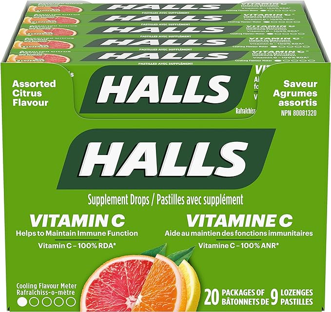 Halls - Assorted Citrus Flavor (Pack of 20) - Quecan