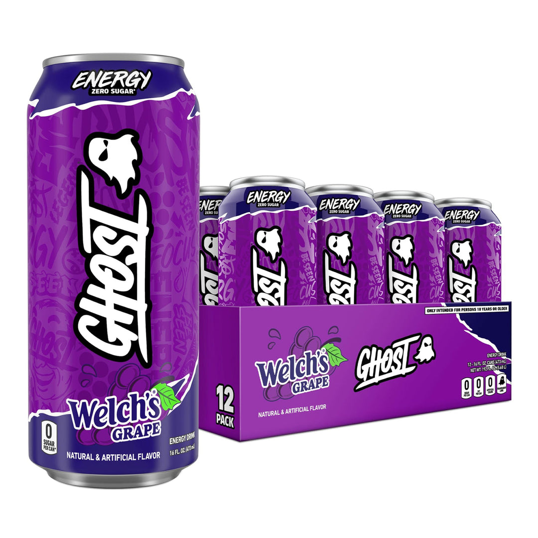 GHOST Welch's Grape Energy Drink (12 x 473mL)