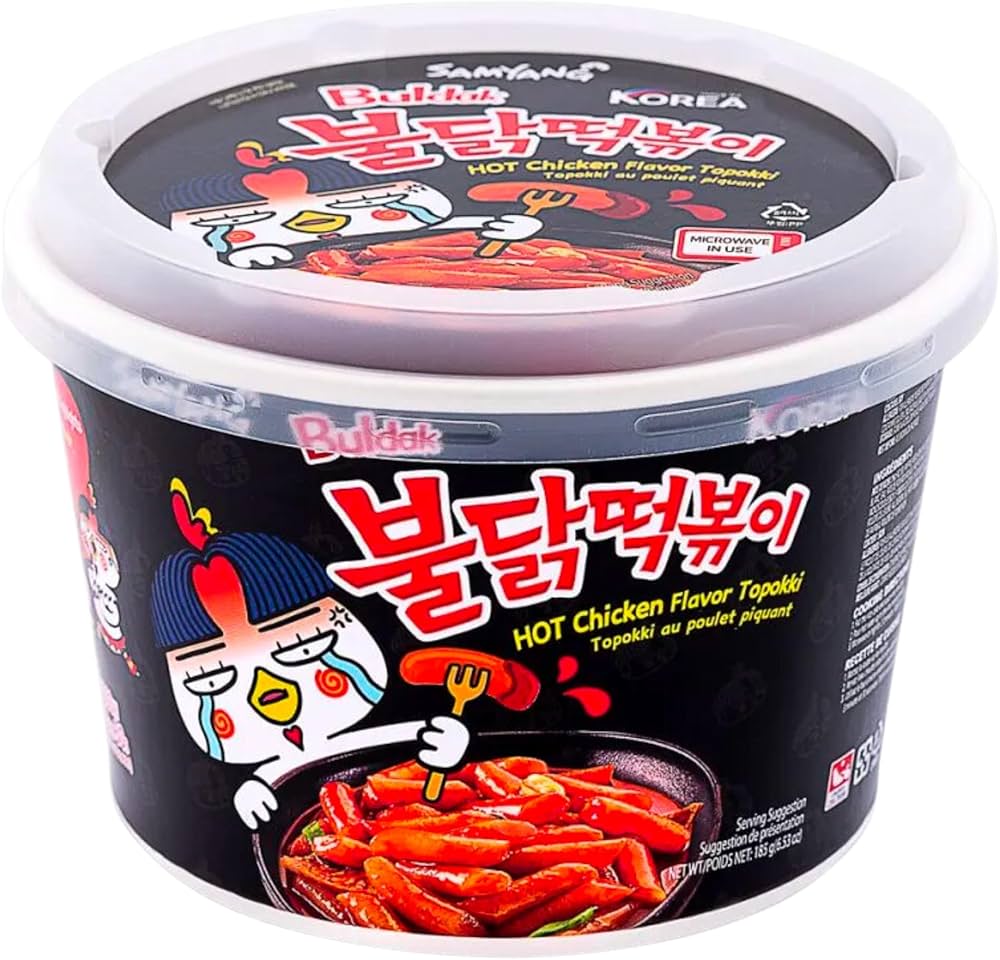 Samyang Buldak Hot Chicken Flavour Topokki (16x185g) - Quecan