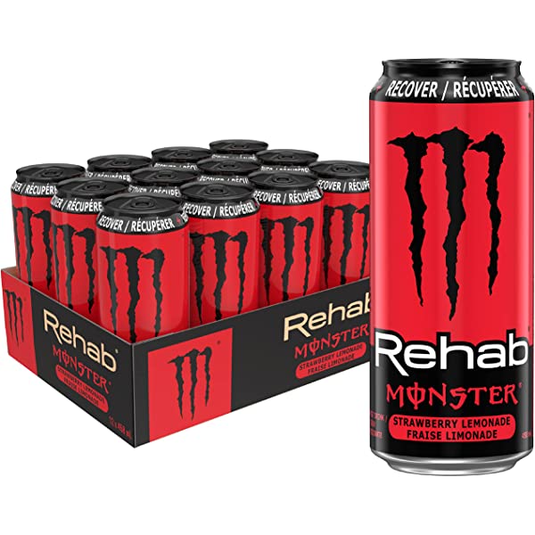 Monster Rehab - Energy Drink (12 x 458ml) (Can Dep) - Quecan