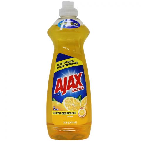 Ajax Ultra Dishwashing Liquid 414ml Lemon - Quecan