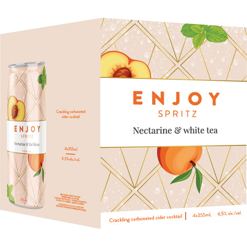 Enjoy Spritz Nectarine & White Tea (24x250mL) (Can Dep)