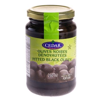 Cedar Pitted Black Olives (250ML) - Quecan