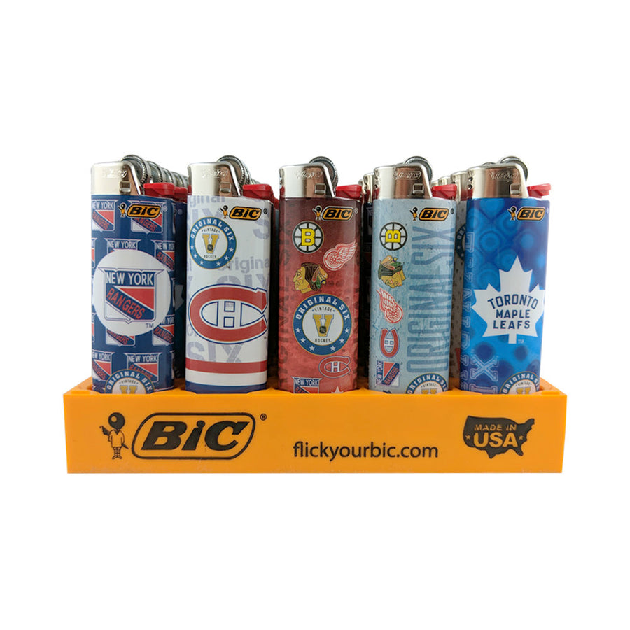 BiC Lighter - NHL The Original 6 (Pack of 50) - Quecan