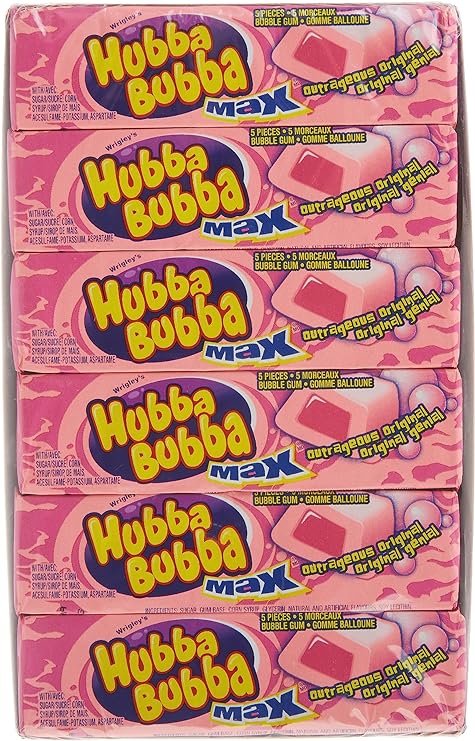 Hubba Bubba Max Outrageous Original (Pack of 18) - Quecan