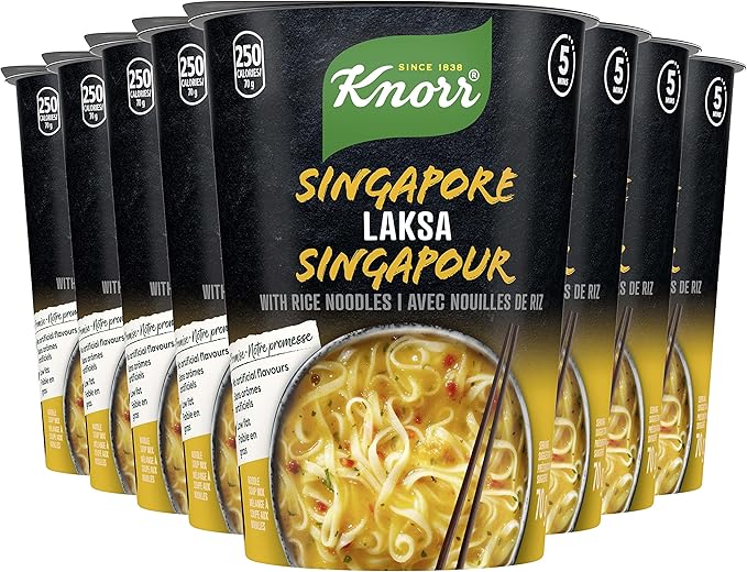 Knorr Singapore Laska Soup With Rice Noodles (8 x 70g) - Quecan