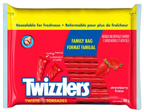 Twizzlers Twists Family Bag, (680g)