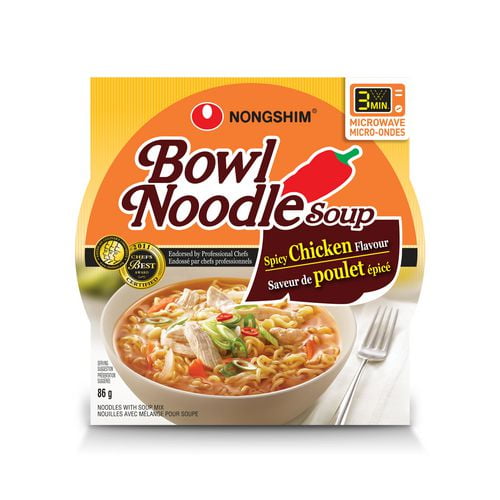 Nongshim Spicy Chicken Bowl Noodle Soup (12x86g) - Quecan