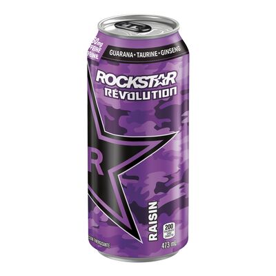 Rockstar Revolution - Raisin (12 x 473ml) (Can Dep) - Quecan