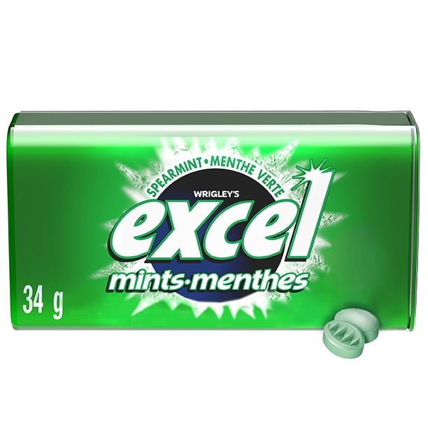 Excel- Spearmint Mints (8 X 34g) - Quecan