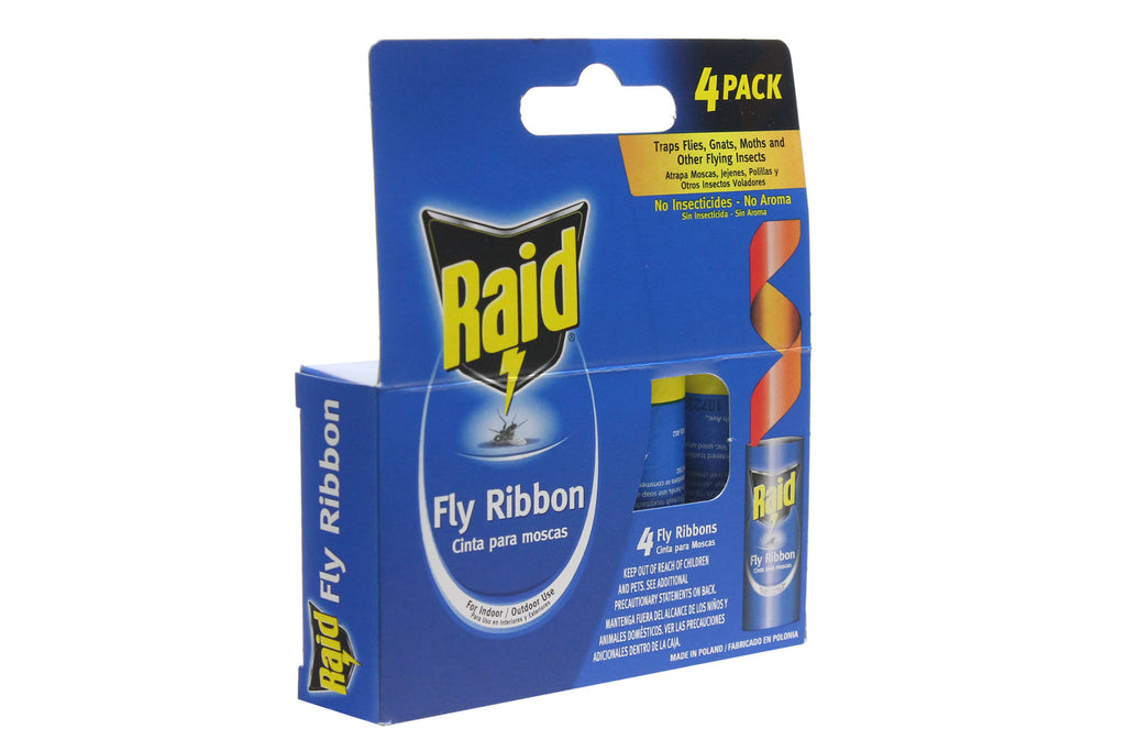 Raid Fly Ribbon Bug & Insect Catcher (4 Pack)