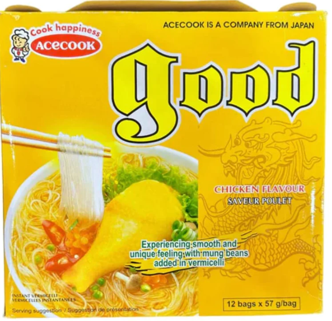 Acecook Good Vermicelli Instant Chicken noodles (12 x 57g)