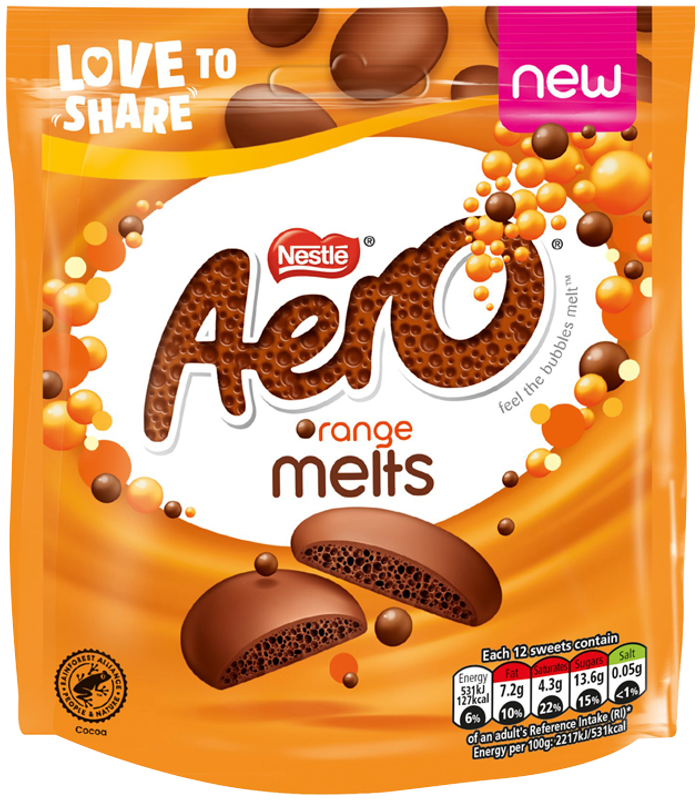 Nestle Aero Melts Orange Pouch (86g) - Quecan