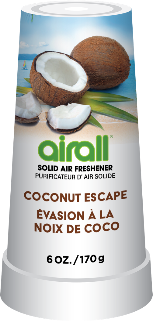 Airall Coconut Escape Solid Air Freshener (170g) - Quecan