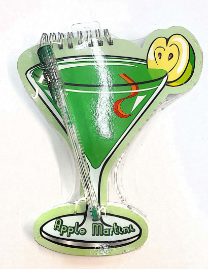 Apple Martini - Note Book with Pen - Quecan