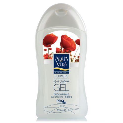 Aqua Shower Gel  FLOWERS  (315mL) - Quecan
